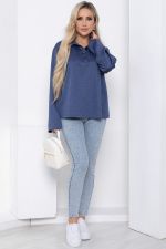 Джемпер "Свобода выбора" (синий) Б8575 LT Collection