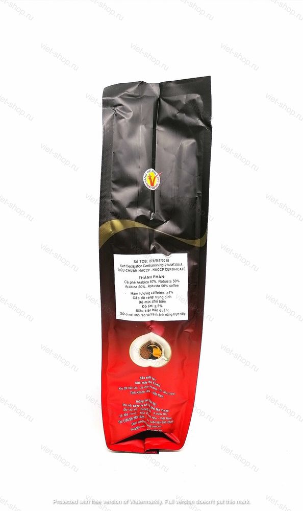 Вьетнамский молотый кофе Me Trang Arabica Robusta, Original, 500 гр.