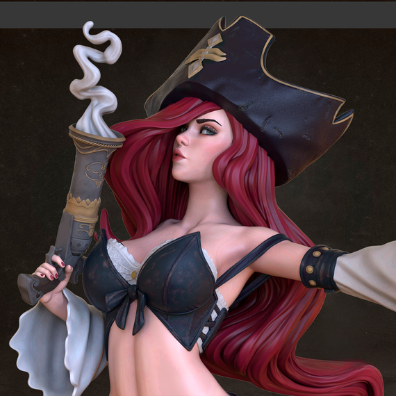 Miss Fortune with nsfw ver. - League of Legends