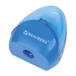 Точилка BRAUBERG BELL с контейнером пластиковая конусообразная цвет корпуса ассорти (24 штуки в упаковке)