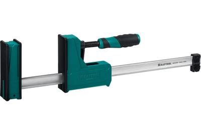 KRAFTOOL Grand-300/450, 300/450 мм, сжатие/распор, 600 кгс, глубина зажима 95 мм, корпусная струбцина (32240-30)