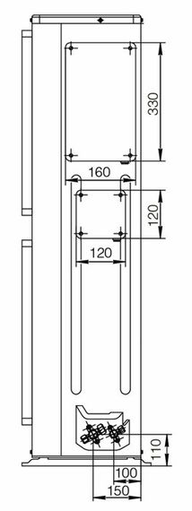 Напольно-потолочный кондиционер Excon CR-01-1422 — (2)