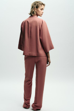 ZARA ПРЯМЫЕ БРЮКИ С ЭЛАСТИЧНЫМ ПОЯСОМ, МАРСАЛА