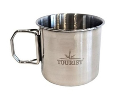 Кружка TOURIST MUG FOLD-340 - 340 мл, складные ручки