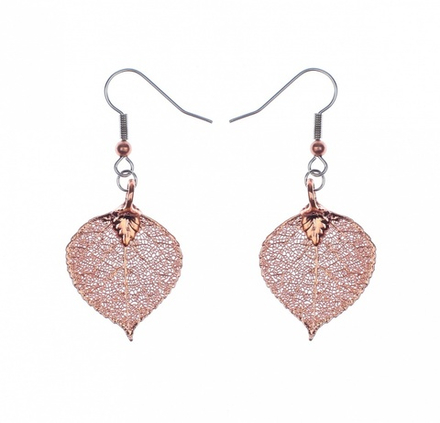 Серьги листья Ester Bijoux Осина LF30C-C BR