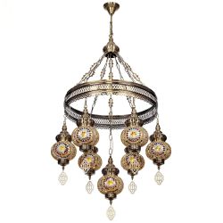 Citilux Каир CL419165 Люстра подвесная Мозаика Янтарь