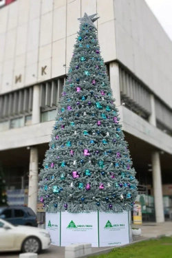 Уличная елка Уральская изумрудная 15 м., каркасная, ПВХ, Green Trees (GT15URPVCBL)