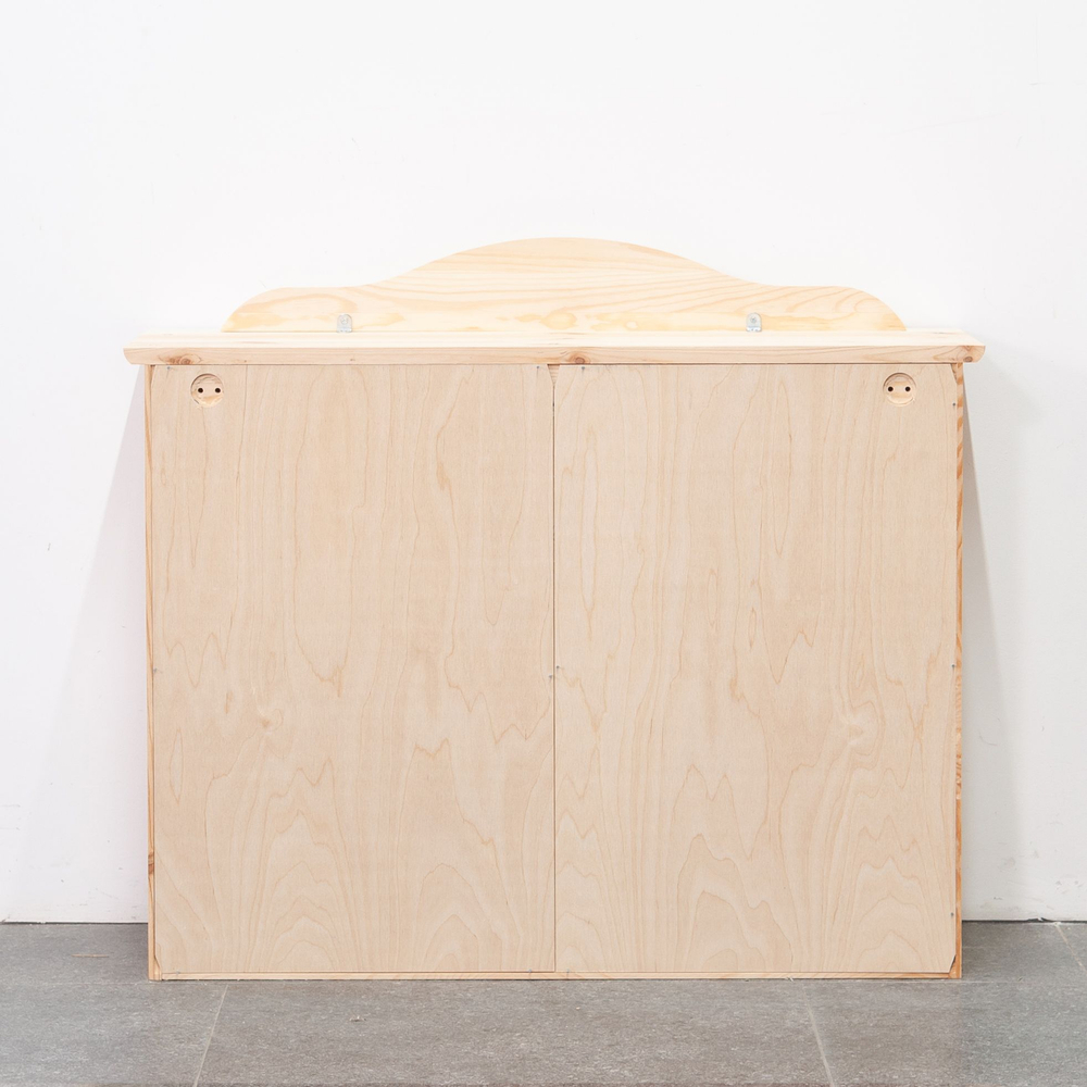 Шкаф навесной кухонный, 90х28х77.2, Лена, кухонный, в ванную, 2 двери 2 полки, из массива дерева, Dipriz