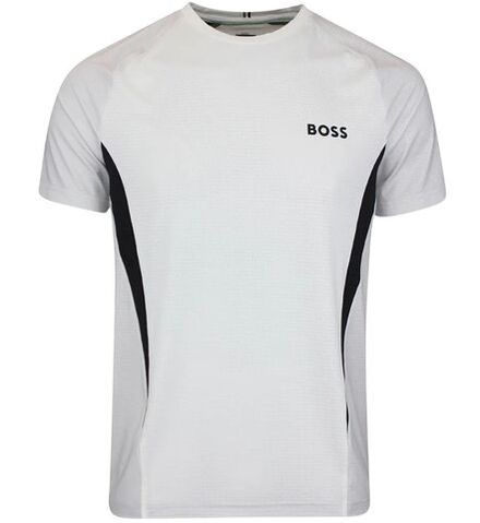 Мужская теннисная футболка BOSS MatchМяч TOC Slim-Fit - white