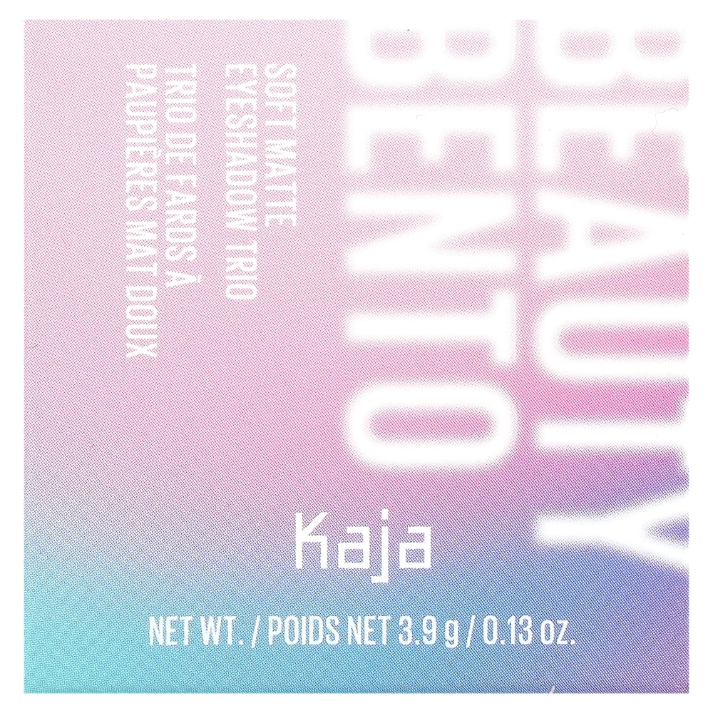 Kaja, Beauty Bento, трио мягких матовых теней, оттенок 13 Velvet Dream, 3,9 г (0,13 унции)