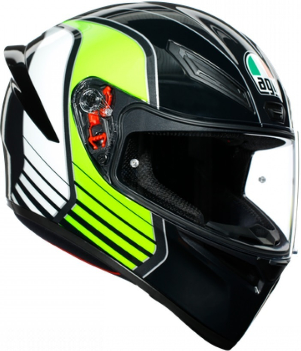 AGV K1 POWER Multi PLK Gunmetal/white/green