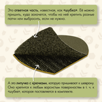 Нашивка на одежду, патч, шеврон на липучке "Грибные войска" (Олива) 7х9 см