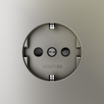 Розетка с заземлением и со шторкой, без рамки Voltum S70 VLS040204
