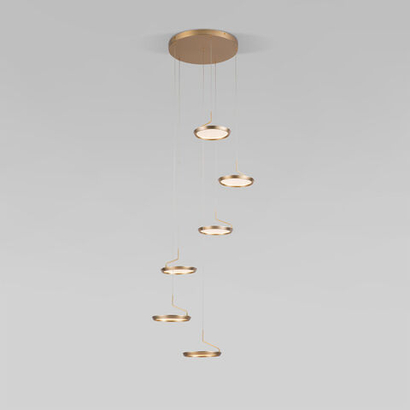 Подвесной светодиодный светильник 90034/6 золото