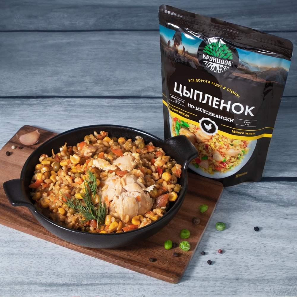 Готовое блюдо Цыпленок по Мексикански 325г. (Кронидов) 12шт*325г, 3,9кг