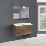 База под раковину Mia 900 подвесная, 2 выкатных ящика soft close, V.Oak