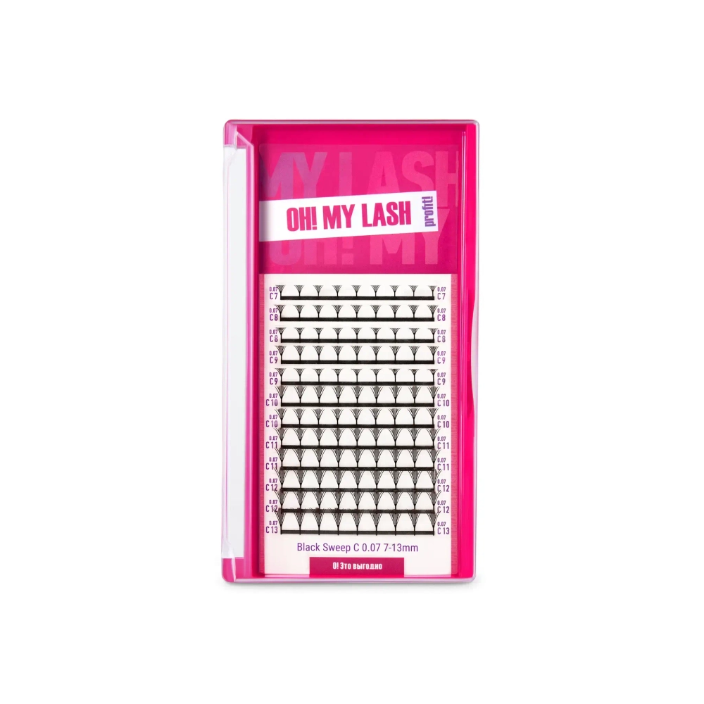 Ресницы черные OH! MY LASH Sweep перья MIX