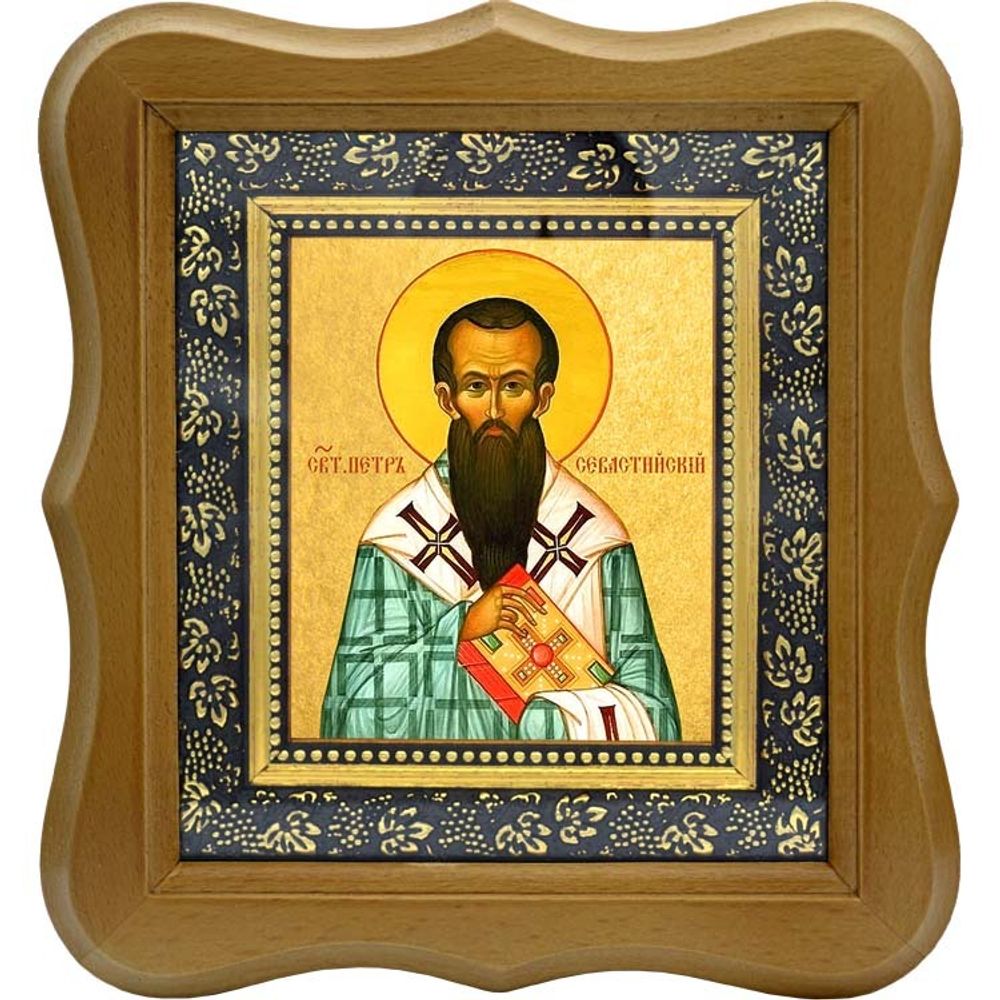 Петр Севастийский, святитель, епископ. Икона на холсте.