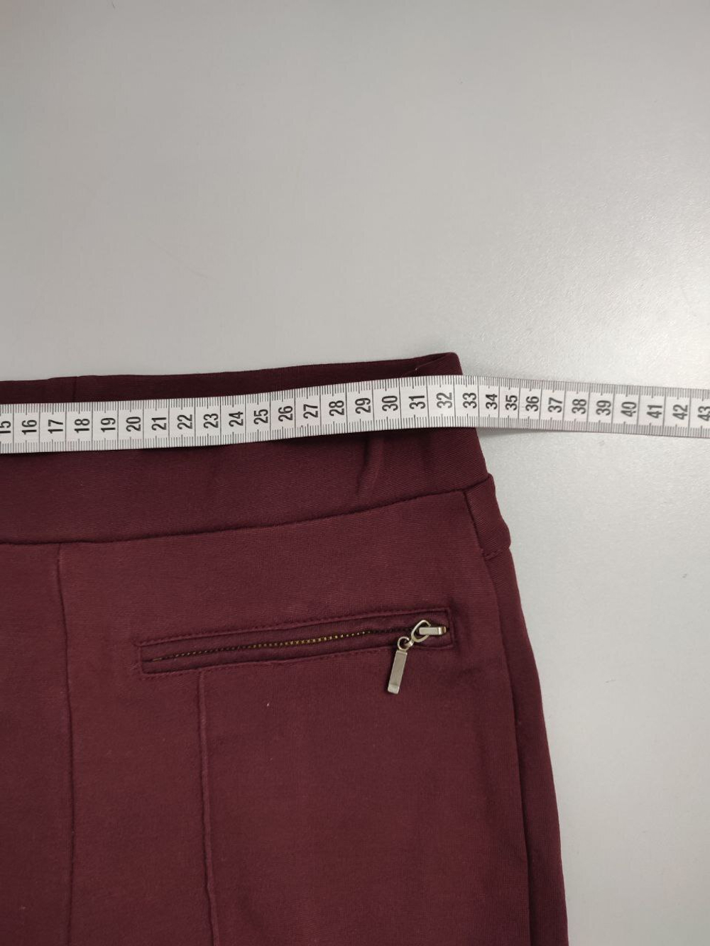 Брюки трикотажные бордовые 40 размер