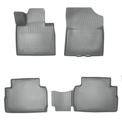 Ковры в салон Norplast/Unidec для Hyundai Santa Fe (2020-)Полиуретан,Серый,5 мест арт.NPA11-C31-535-G