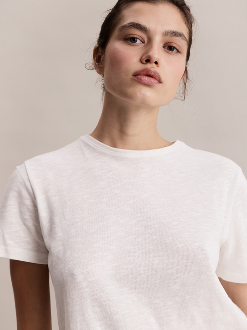 Футболка Robbie T-shirt White in Cotton