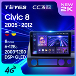 Teyes CC3 2K 10,2"для Honda Civic 8 2005-2012 (прав)