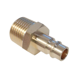 WDK-40PMB Штуцер быстроразъемного соединения с наружной резьбой 1/2" BSPT, латунь