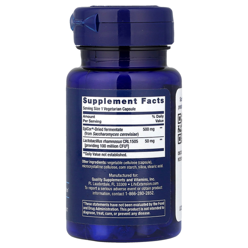 Life Extension, FLORASSIST®, пробиотик, иммунная и назальная защита, 30 вегетарианских капсул