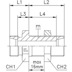 Соединение PD DS06 M14х1.5 (корпус)