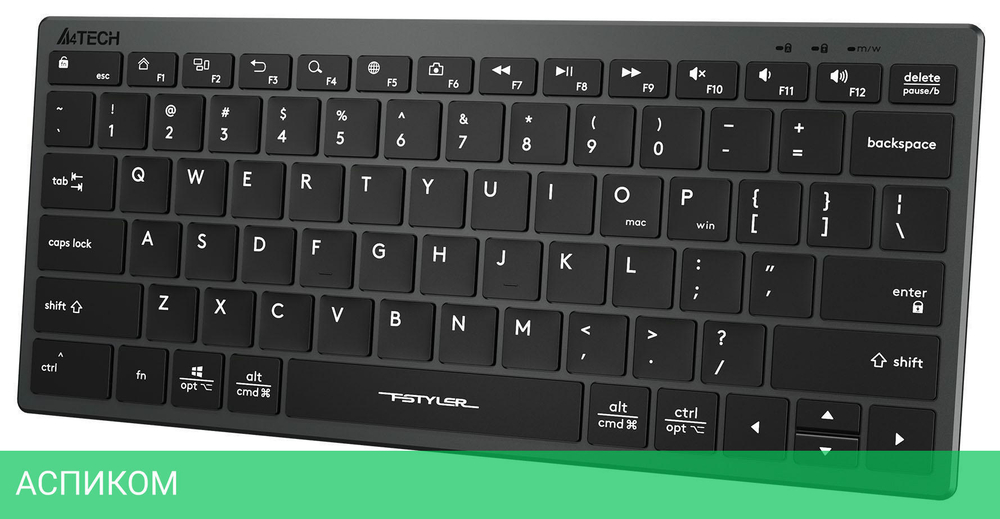 Клавиатура A4Tech Fstyler серый (FX51)