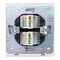 Розетка STRONG компьютерная двойная RJ45+RJ45 кат6 с/у жемчуг KRANZ