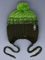 Шапка для мальчика осенняя на завязках