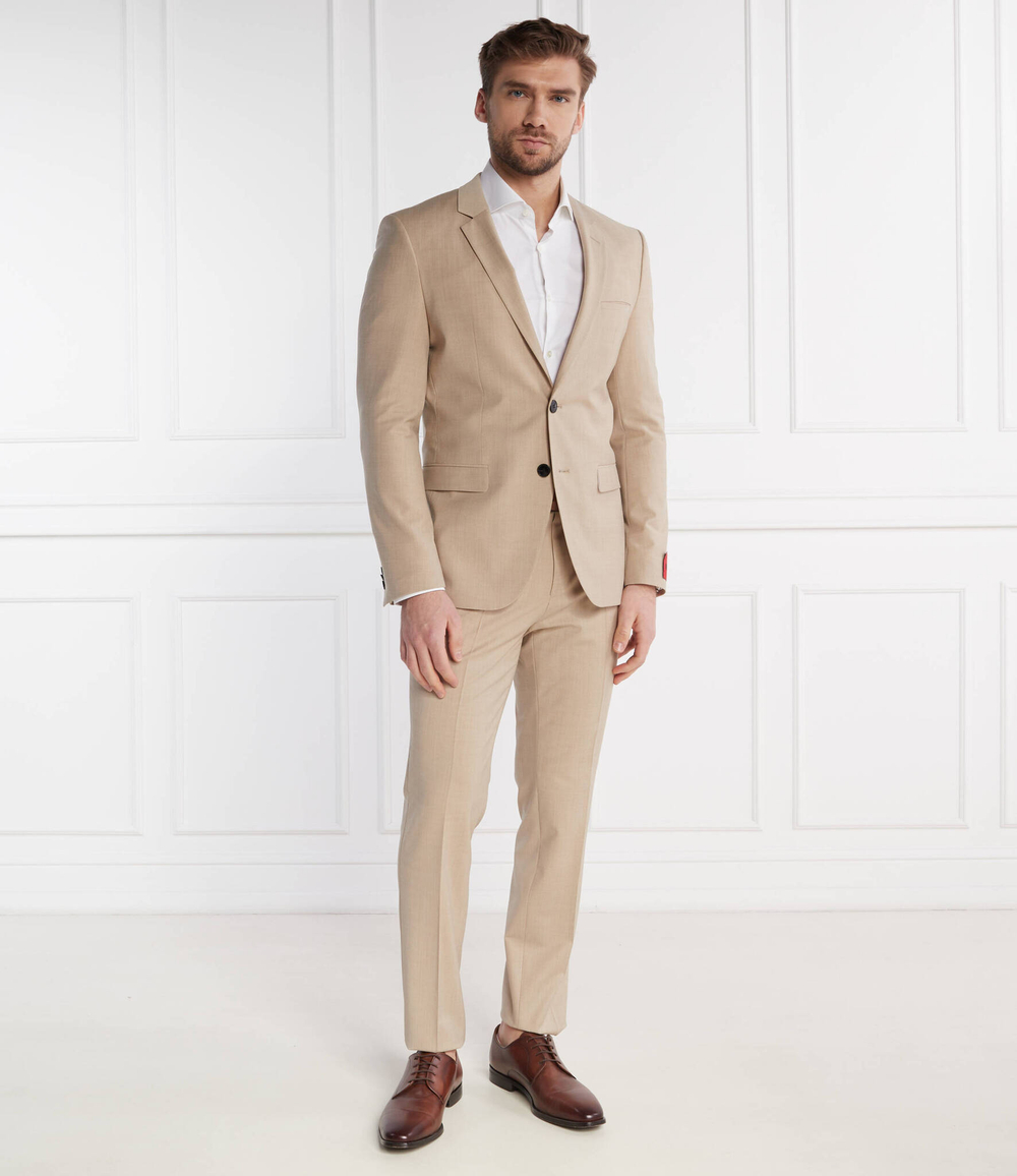 Кожаные дерби iker_derb_ltap HUGO - коричневый(50517189)