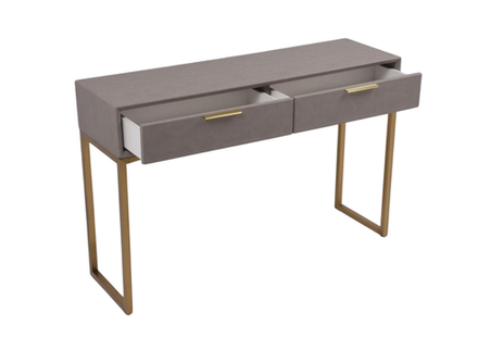Стол-консоль Ist Casa Логан с 2-мя ящиками, 120х35х78 см, светло-серый