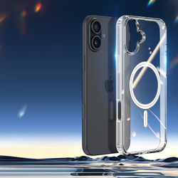 Усиленный прозрачный чехол с поддержкой MagSafe от Dux Ducis для iPhone 16, серия Clin Mag Series Case