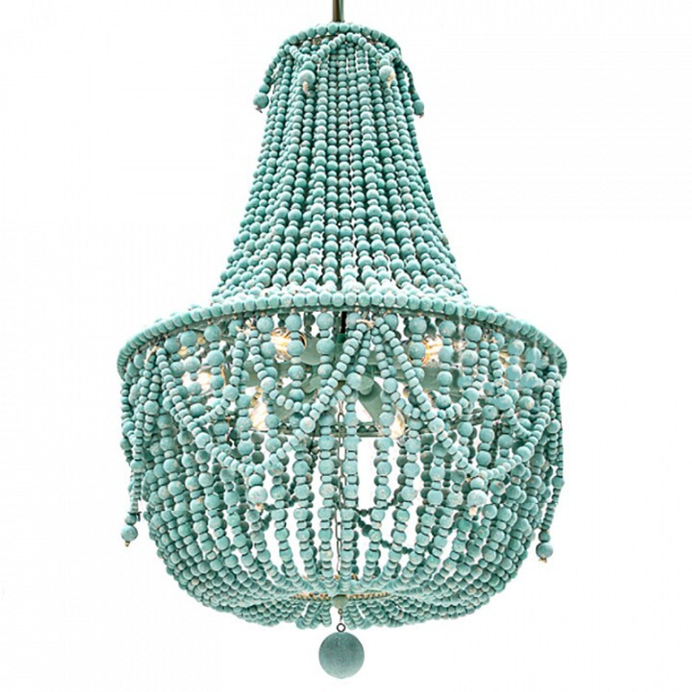 Подвесная люстра Imperiumloft Chanteuse Chandelier Turquoise 40.1993-1