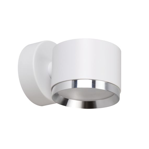 Светильник настенный Feron HL4598 Barrel DUET 12W, 230V,GX53, белый + хром IP20