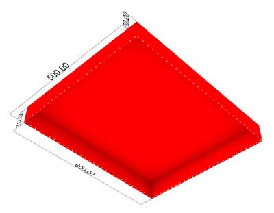 Чехол для надувной подушки для приземления, 6*5*0,7 м