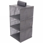 Кофр - органайзер подвесной «ФЛЭТ», цвет темно - серый, 3 отделения, 30*30*60см