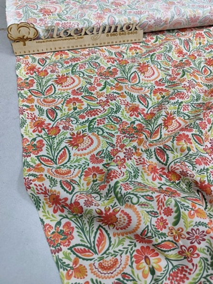 Ситец/ 21993-1 Клевер на белом