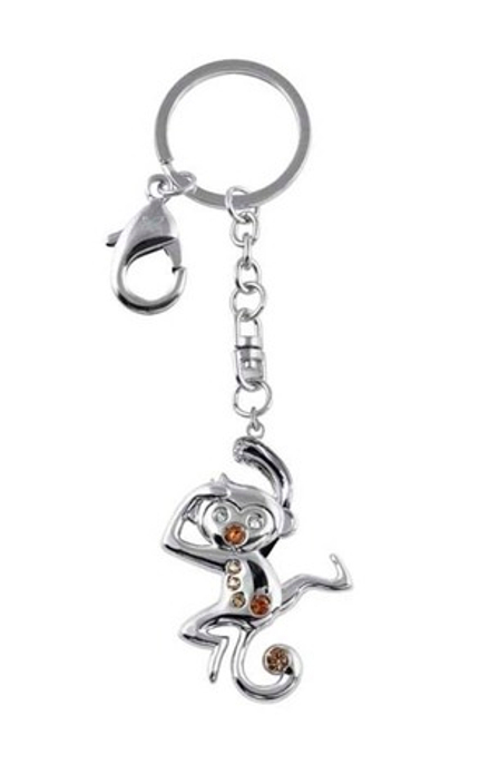 Женский брелок "Обезьянка" Crystocraft U0401-161CT