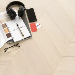 Инженерный паркет Coswick Дуб Белый Иней (White Frost) Шелковое масло