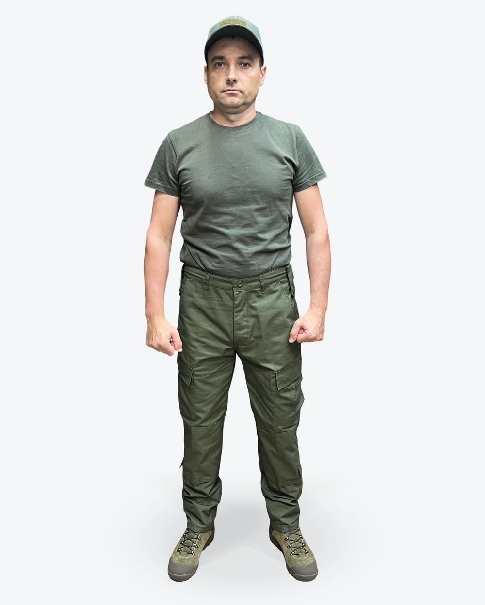 Тактический костюм ACU летний — Олива, износостойкий Rip-Stop