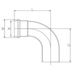 Уголок VIEIR 90 град. нерж. сталь 22а×22 VER-PRO (40/4)