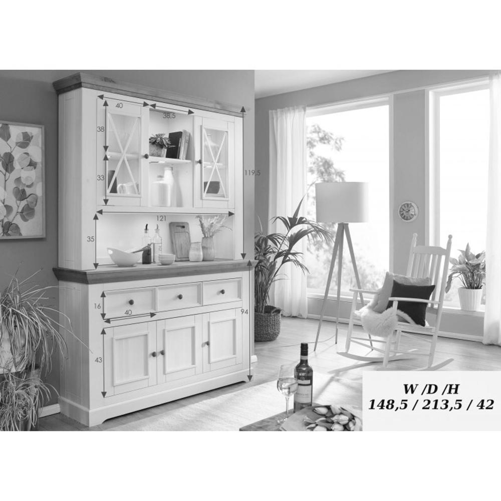 Комод «Форест» 3 двери 3 ящика