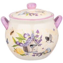 ГОРШОЧЕК ДЛЯ ЗАПЕКАНИЯ С КРЫШКОЙ "ЛАВАНДА" 600 МЛ