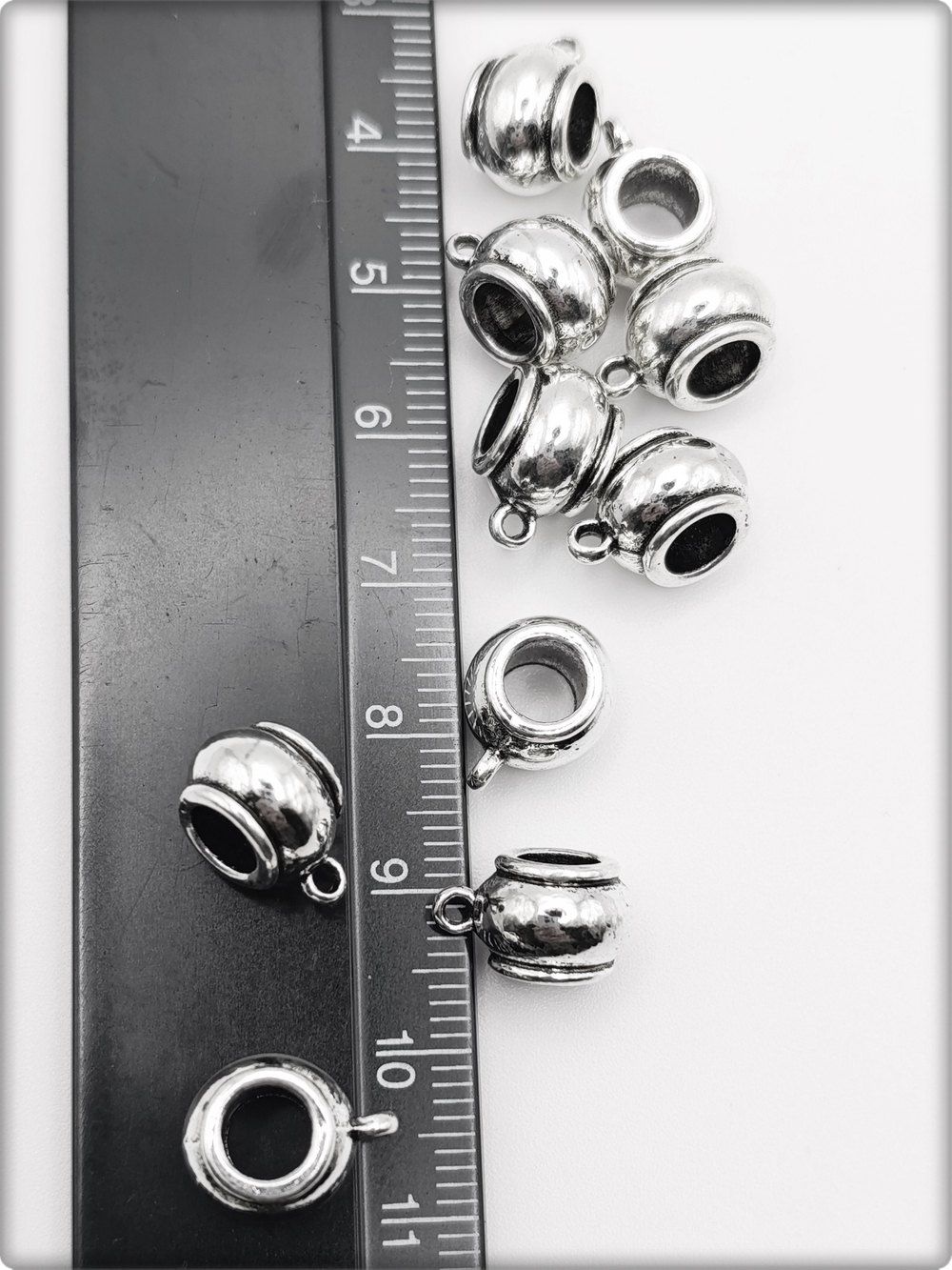 Бейлы (держатели для кулонов) "Шары" для изготовления бижутерии.