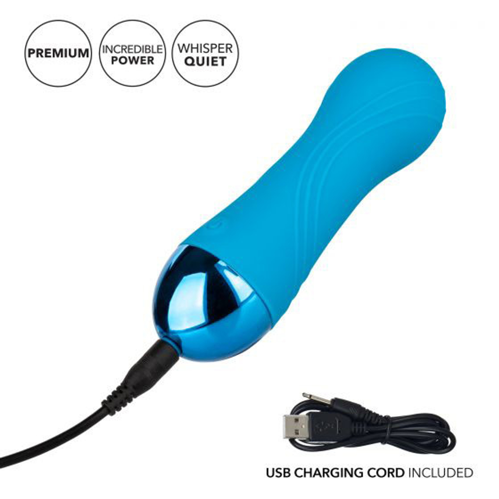 Голубой мини-вибратор 12см California Exotic Novelties Tremble Tease SE-4401-05-3