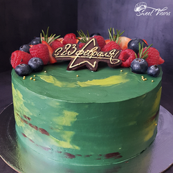 Торт на 23 февраля Кондитерская Sweet Visors Светланы Дегтеревой