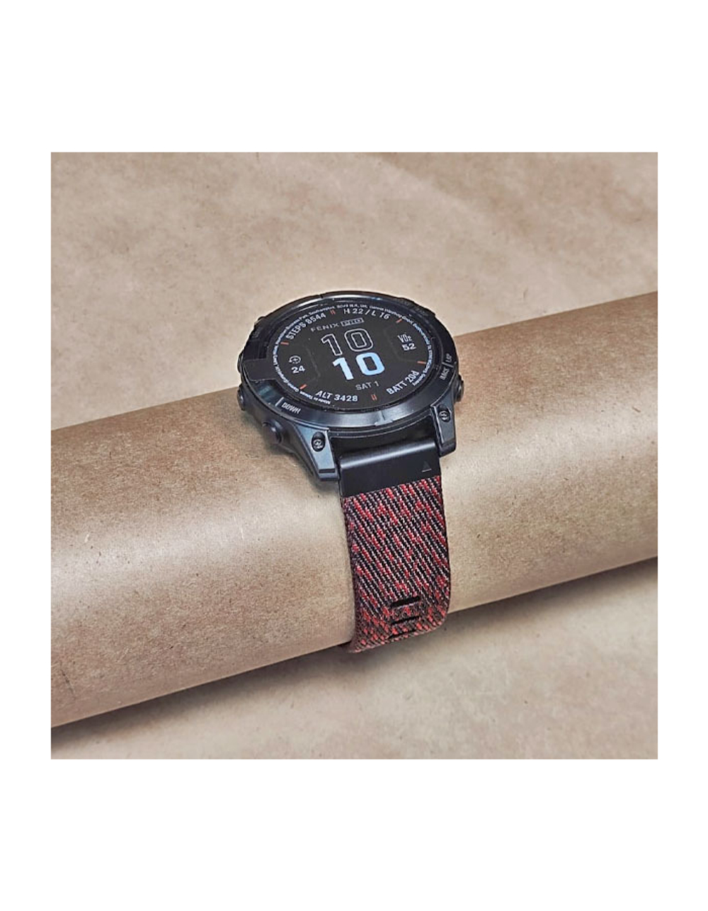 Ремешок нейлоновый 22 мм жаккардовое плетение для Garmin MARQ / Epix / Fenix (47 мм)